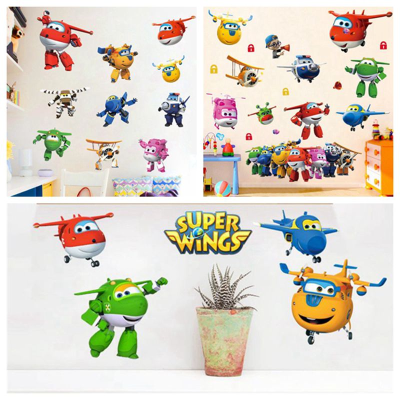 Baby Nursery Posters - Hot Cartoon Super Wings Deformation Airplane