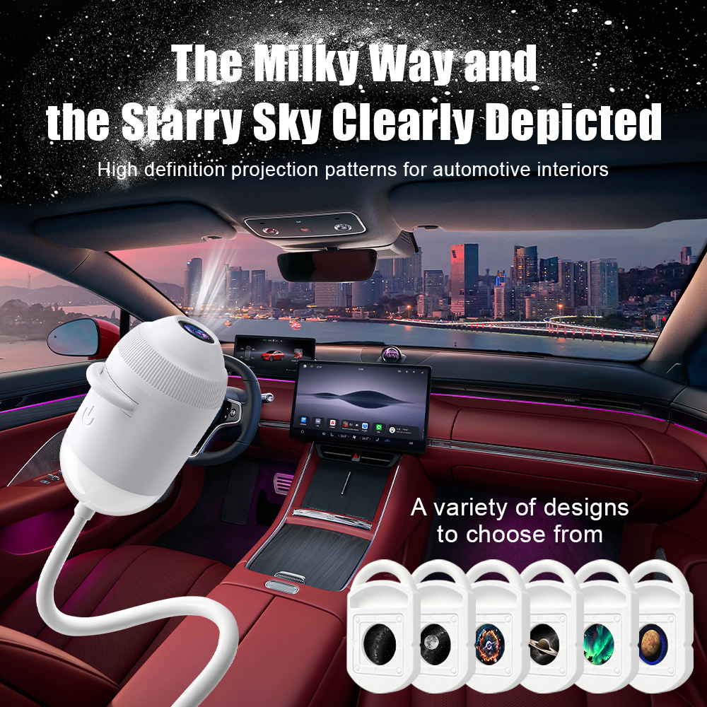 Night Light Projector Stars - Car USB Star Projector Light 3/6/12/24