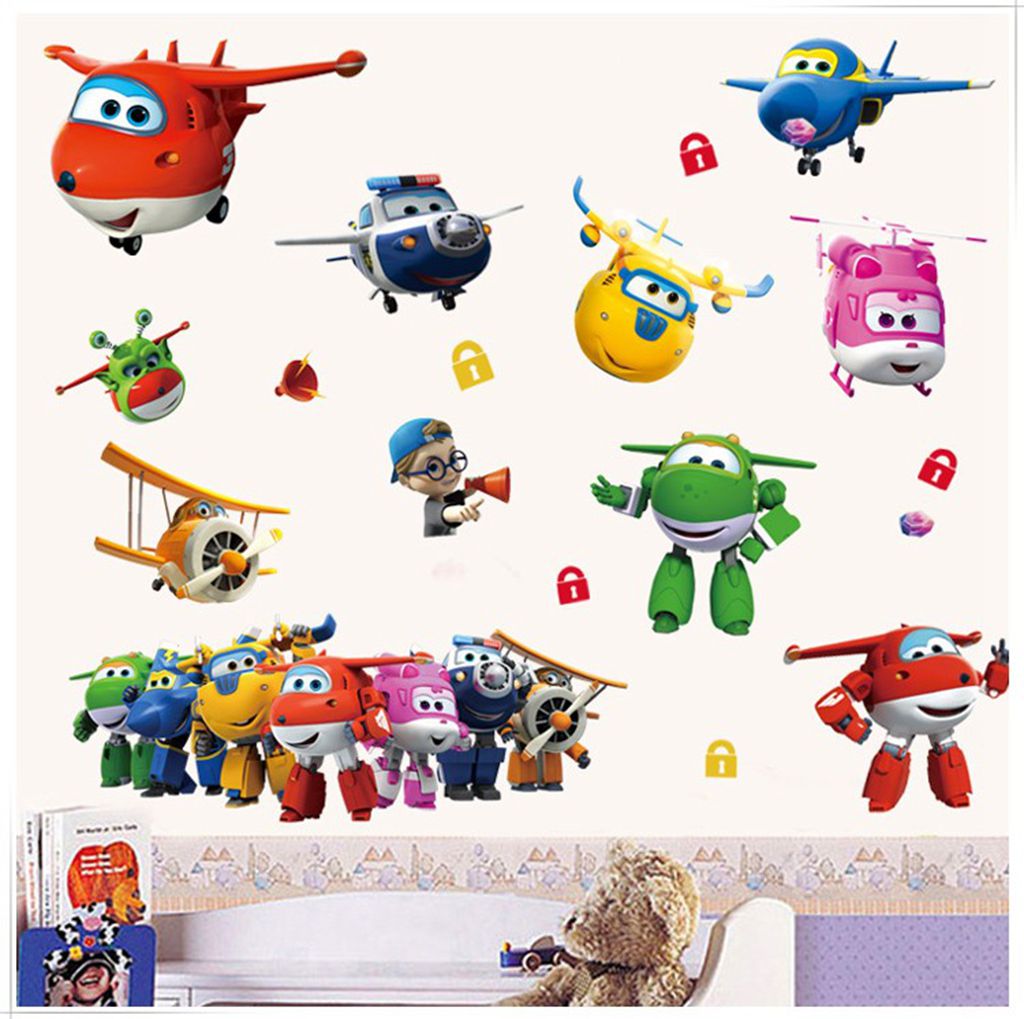 Hot Cartoon Super Wings Deform - Baby Nursery Posters recension och pris