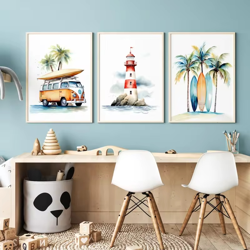 Surf Ocean Themed Nursery Beac - Baby Nursery Themes recension och pris