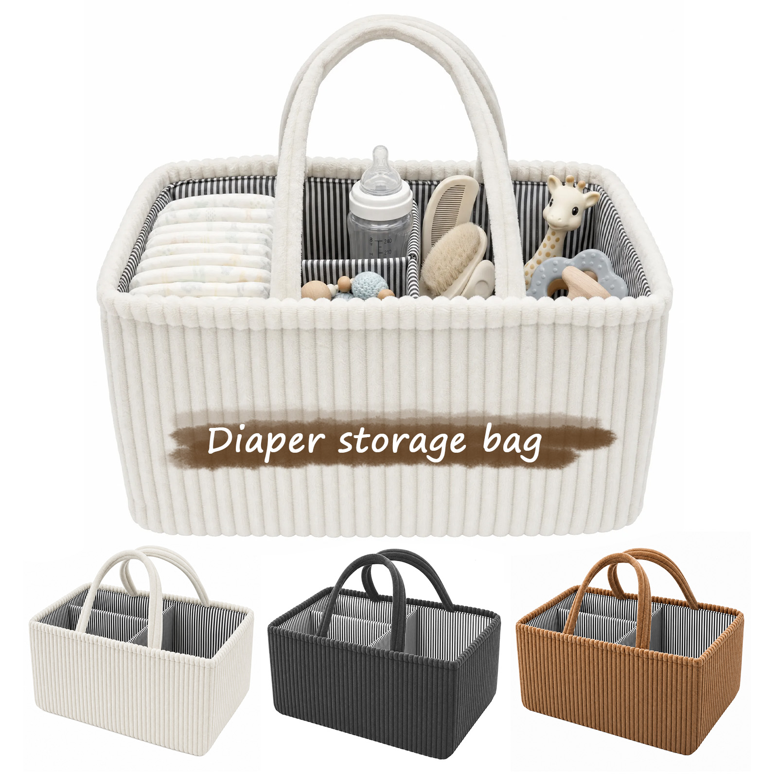 Baby Diaper Caddy Organizer Co - Baby Nursery Organiser recension och pris