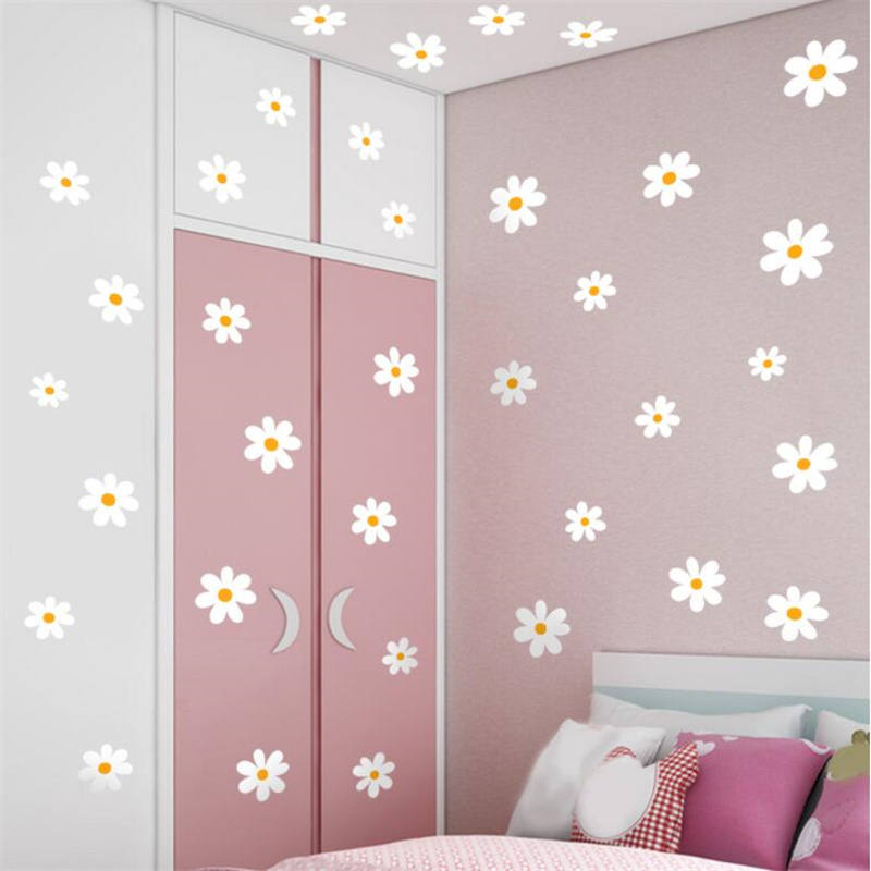 Floral Daisy Flower Wall Stick - Baby Nursery Vinyl Wall Stickers recension och pris