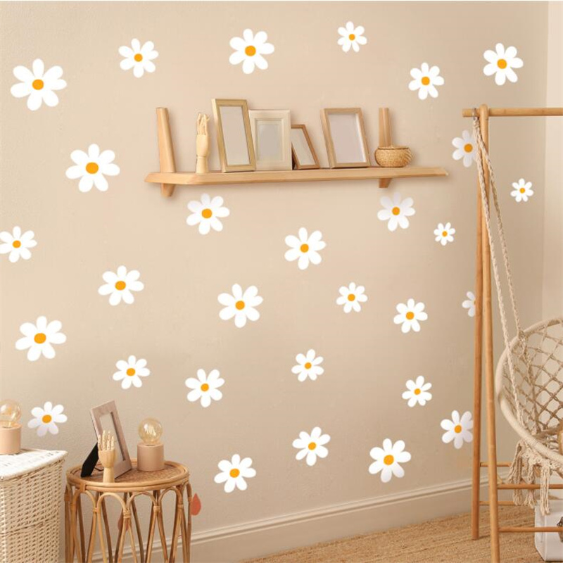 Floral Daisy Flower Wall Stick - Baby Nursery Vinyl Wall Stickers recension och pris