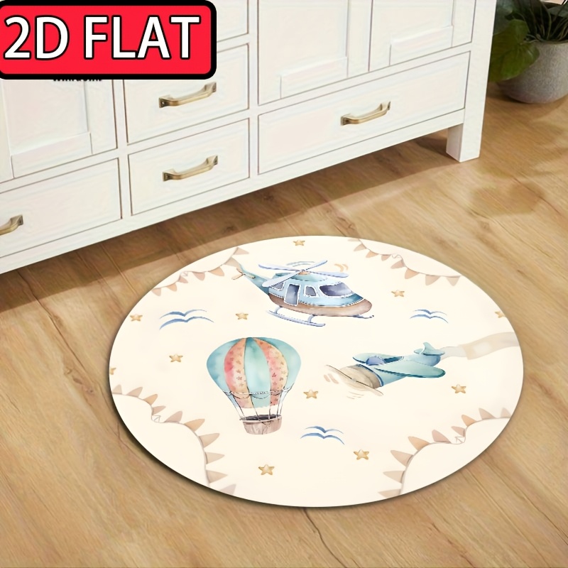 Whimsical Hot Air Balloon Airp - Baby Nursery Mat recension och pris