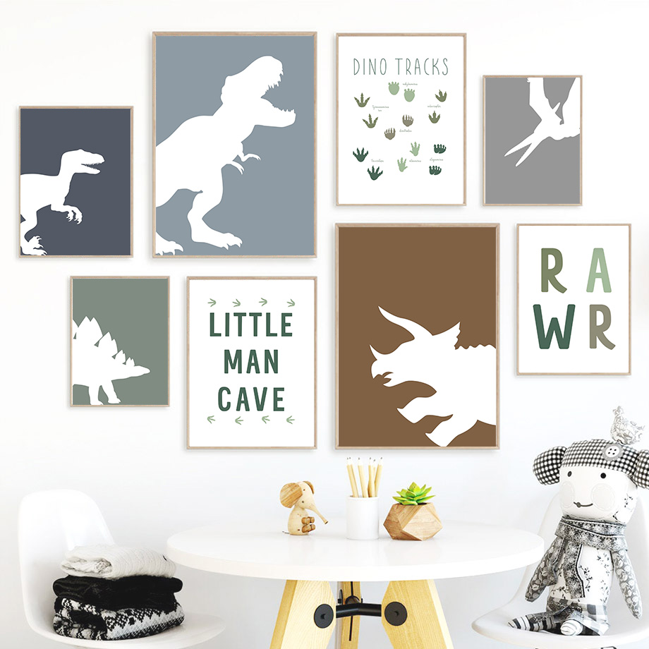 (2D canvas painting)Jurassic D - Baby Nursery Posters recension och pris