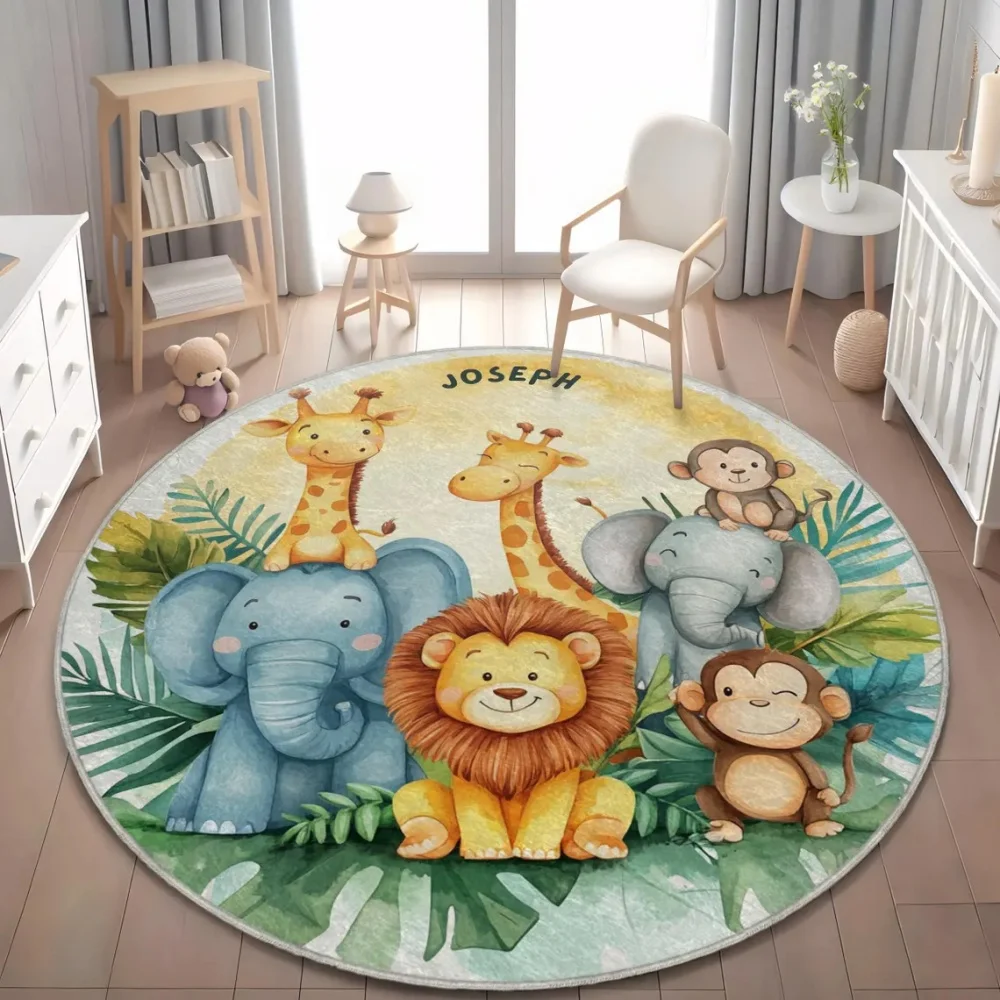 Wild Safari Animal Floor Mat G - Baby Nursery Mat recension och pris