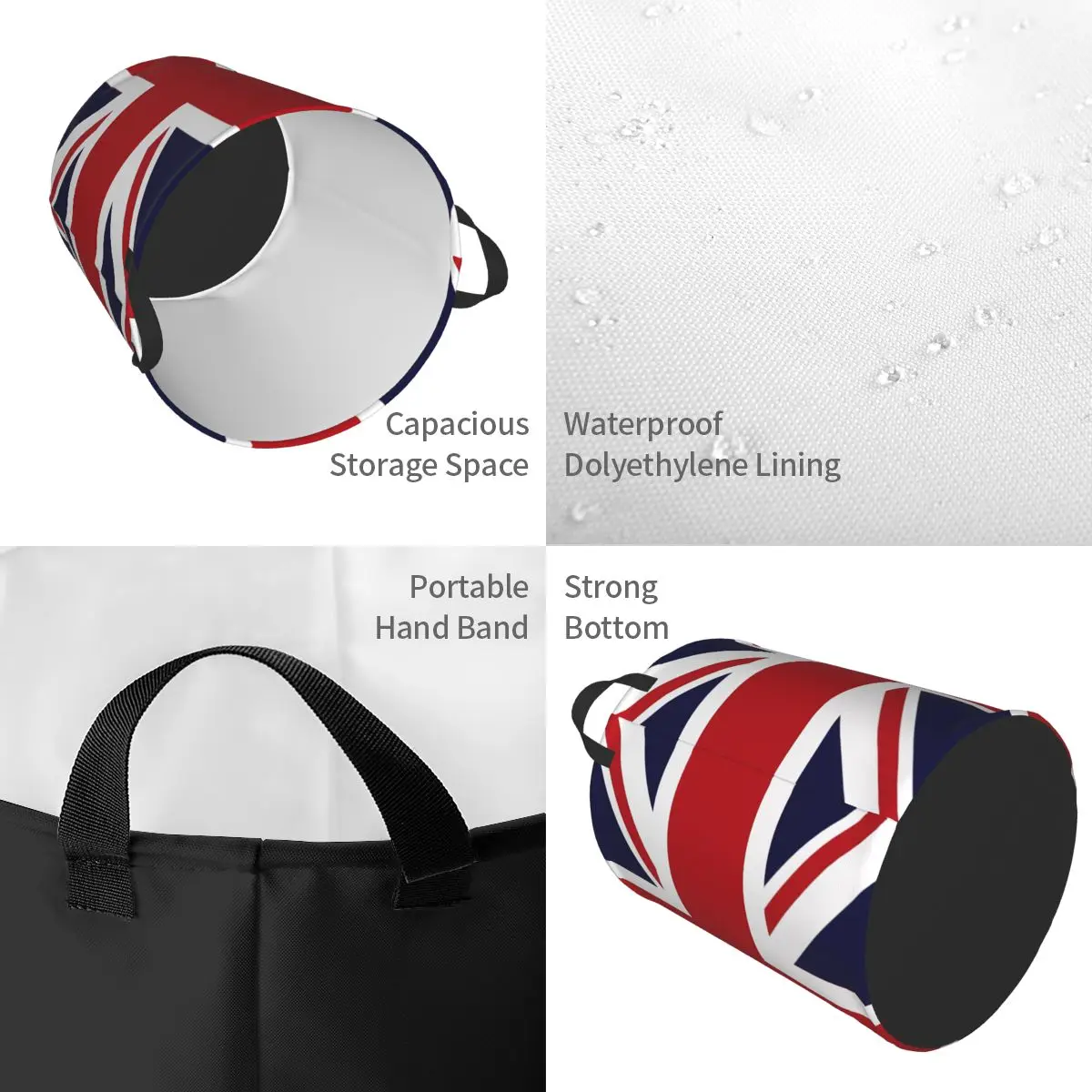 Union Jack Flag Of The UK Laun - Baby Nursery Laundry Hamper recension och pris