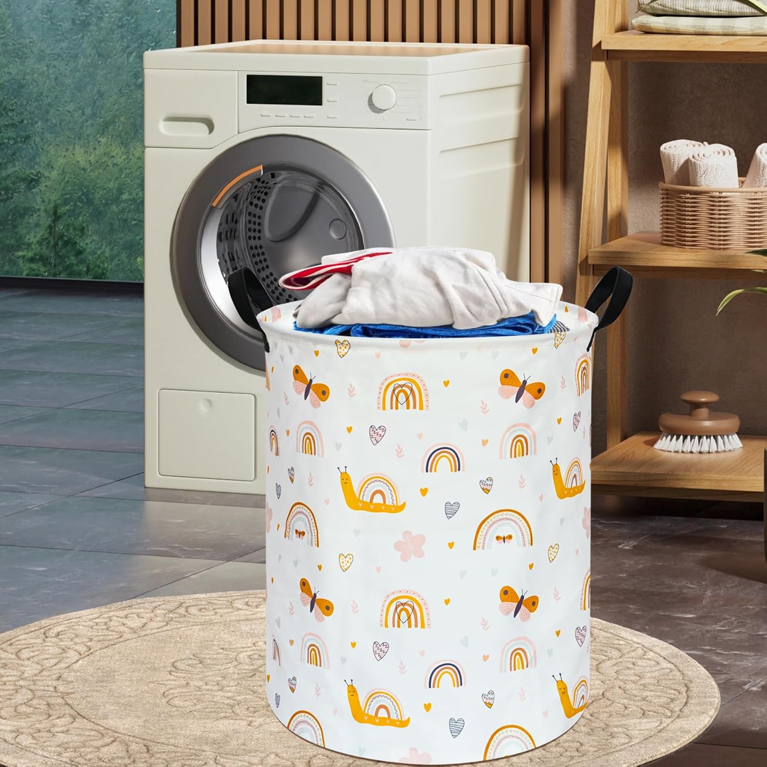 Large Laundry Basket Canvas St - Baby Nursery Laundry Hamper recension och pris