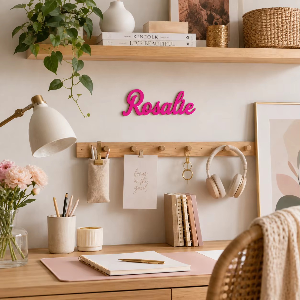 Personalized Wooden Name Sign  - Baby Nursery Home recension och pris