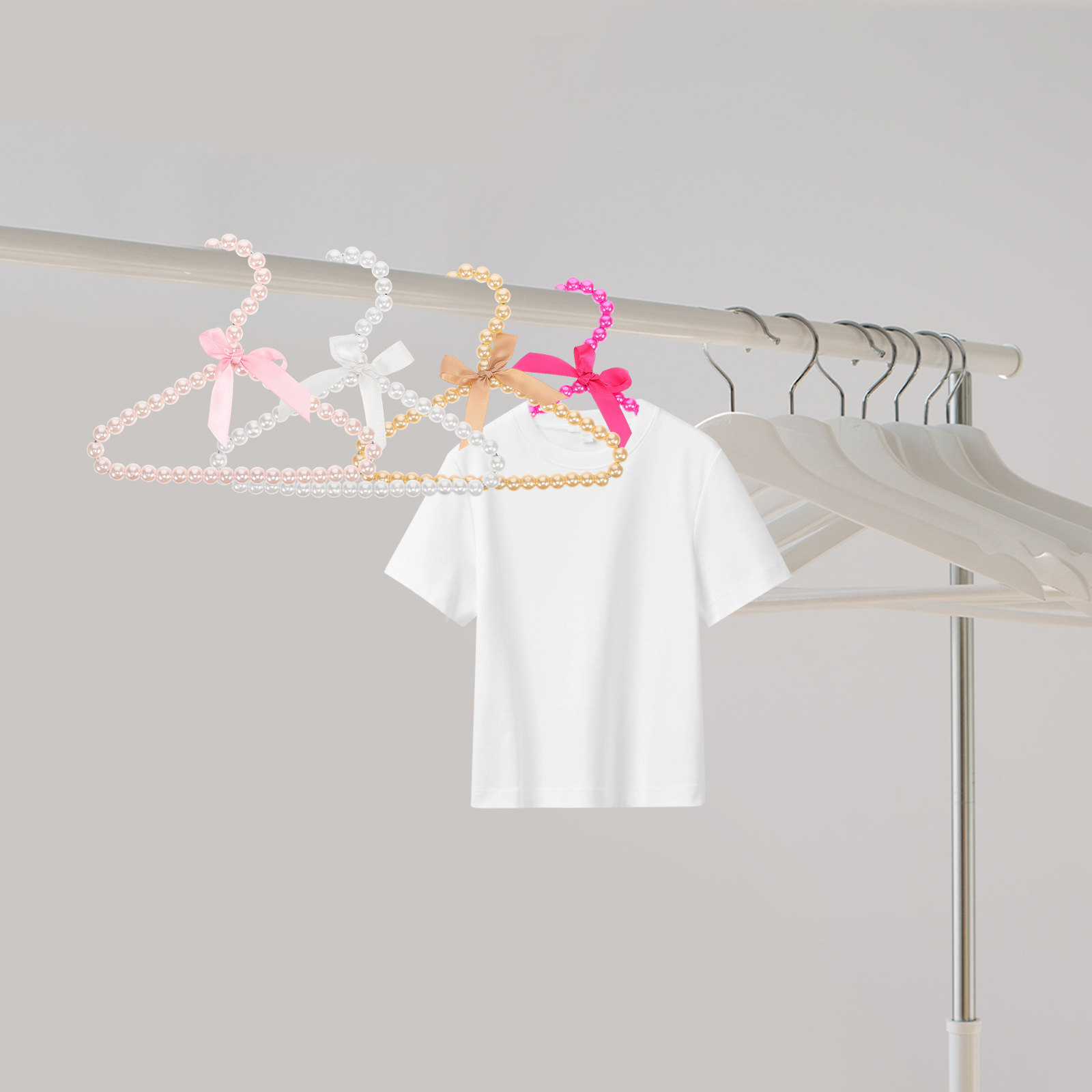 4Pcs Pearl Pet Clothes Hanger  - Baby Nursery Unisex recension och pris