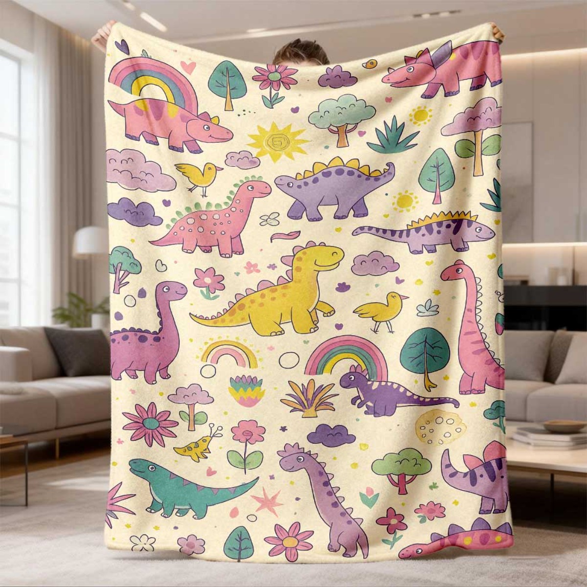 Super Cute Dinosaur Rainbow Th - Baby Nursery Themes Boy recension och pris