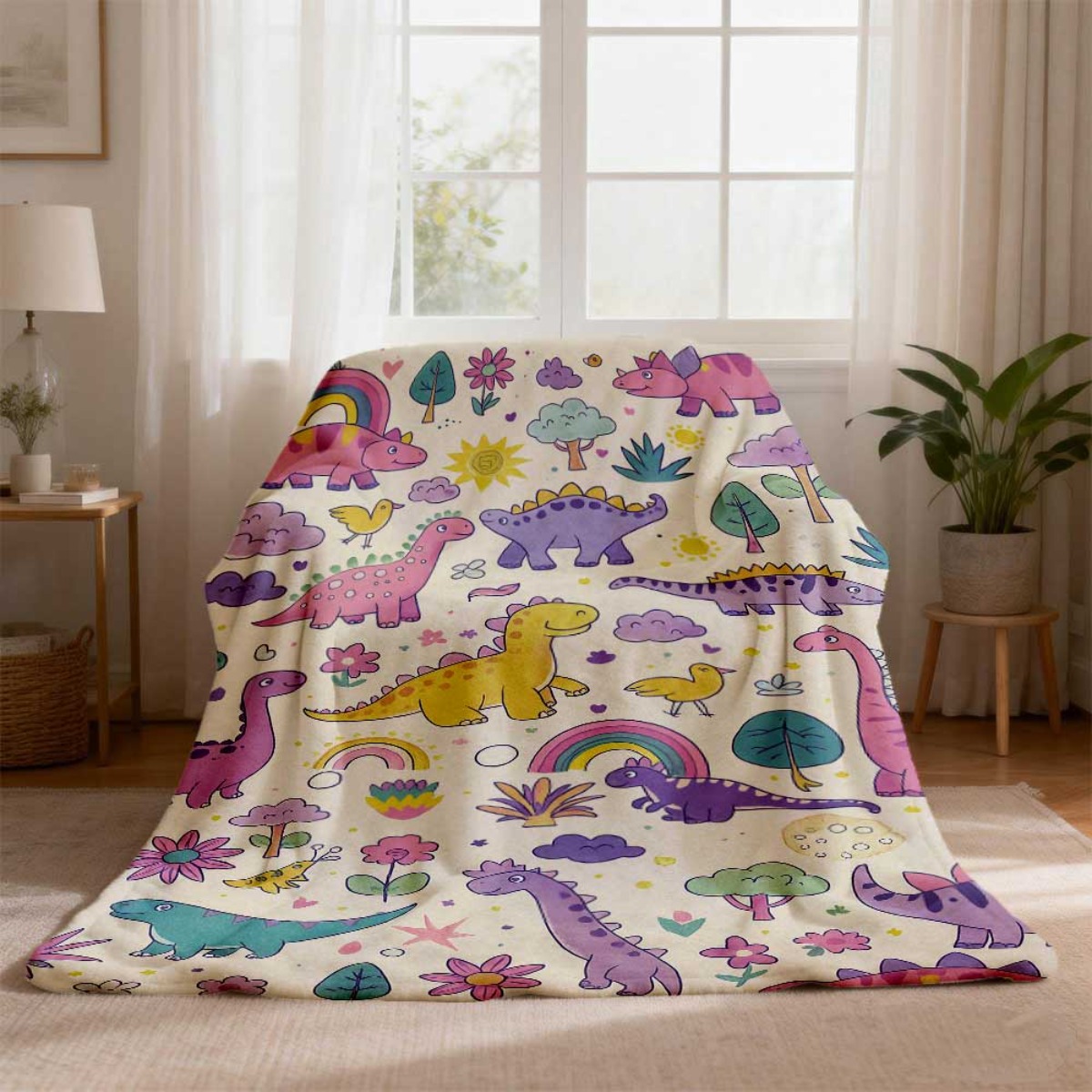 Super Cute Dinosaur Rainbow Th - Baby Nursery Themes Boy recension och pris
