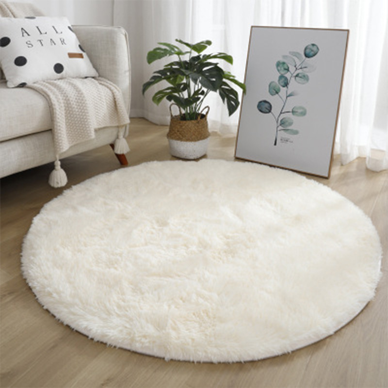 Super Soft Fluffy Round Rug Pl - Baby Nursery Mat recension och pris