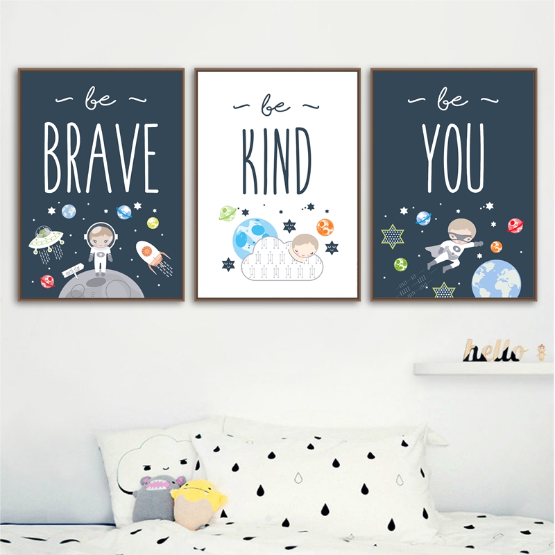 Space Themed Nursery Wall Art  - Baby Nursery Themes Boy recension och pris