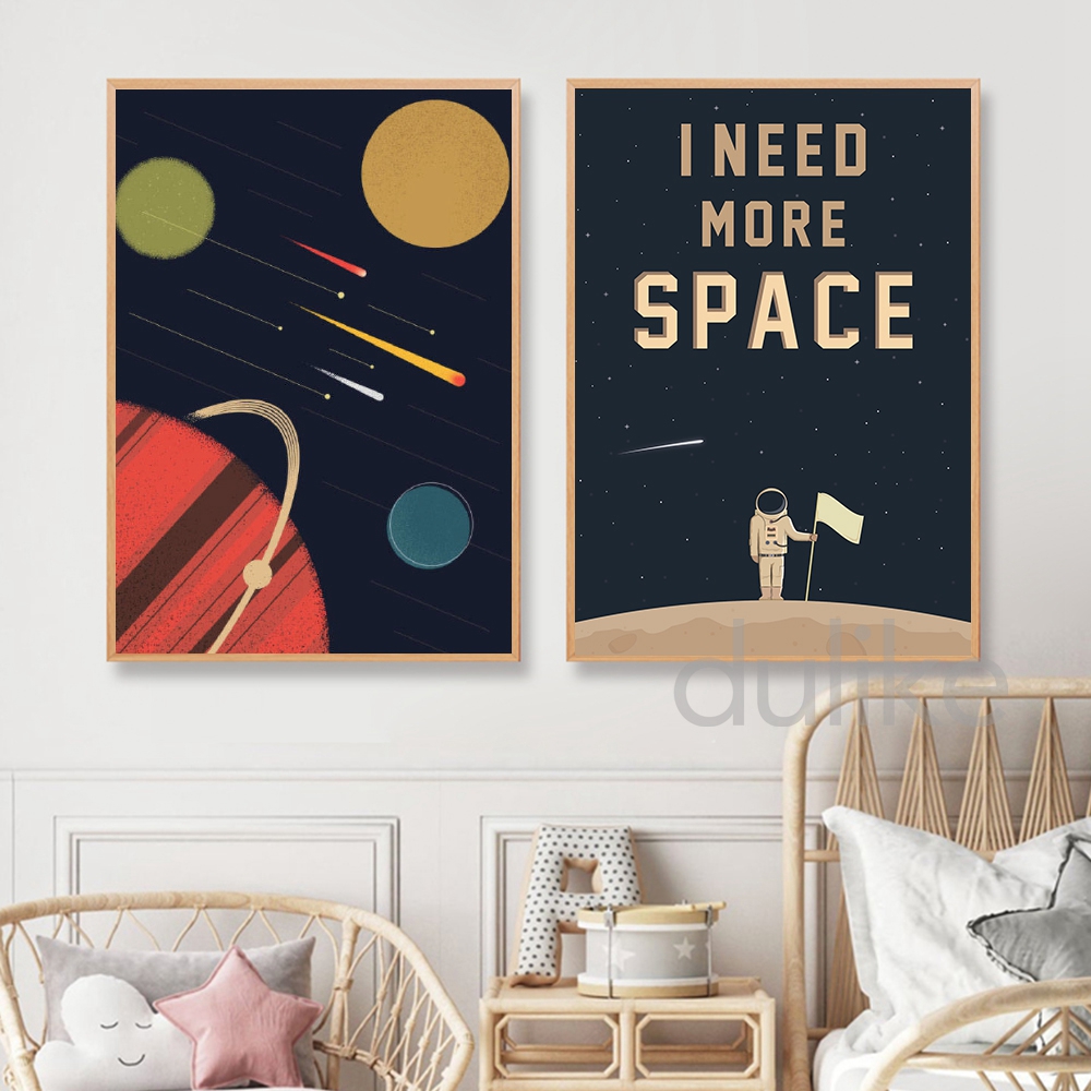 Space Themed Nursery Wall Art  - Baby Nursery Themes Boy recension och pris