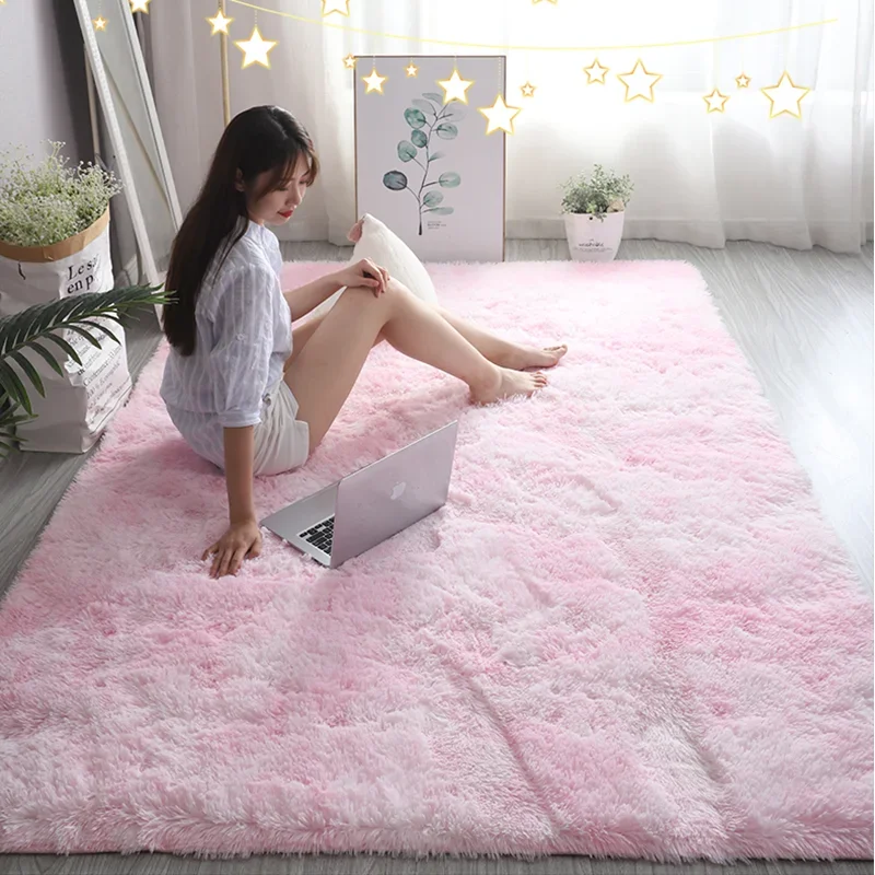 Pink Kids Carpet For Girls Bed - Baby Nursery Mat recension och pris