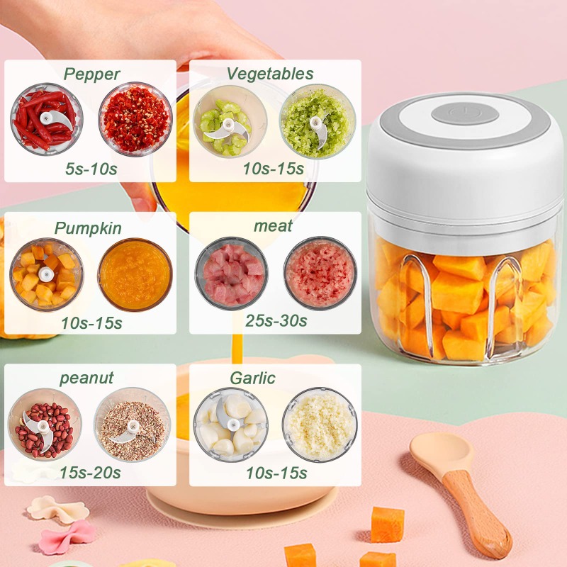 250ML Electric Garlic Grinder  - Baby Food Processor recension och pris