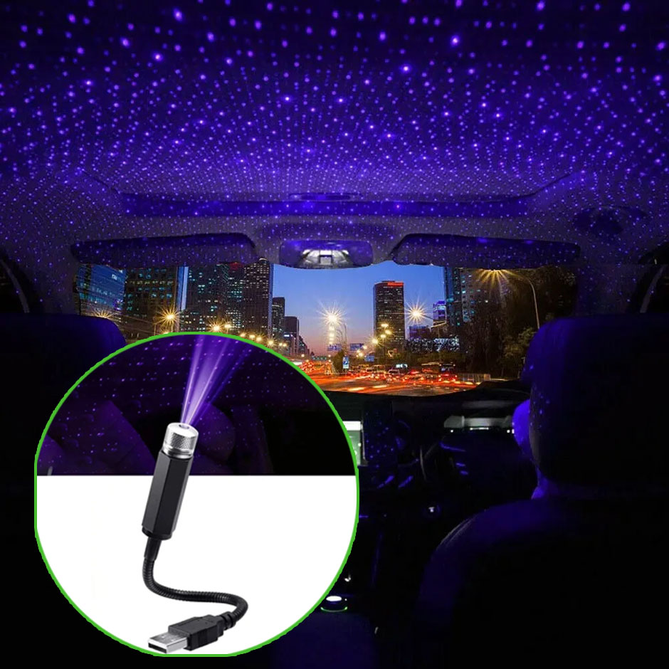 5V USB Mini Car LED Starry Sky - Night Light Projector Stars recension och pris