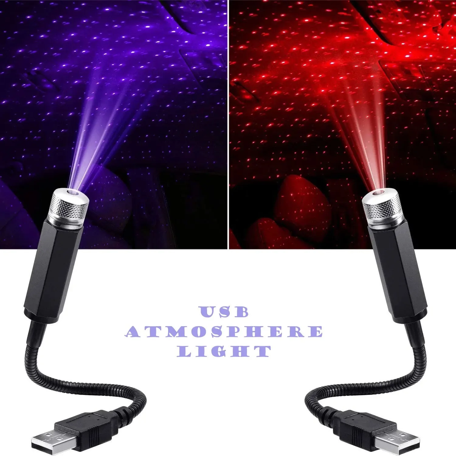 5V USB Mini Car LED Starry Sky - Night Light Projector Stars recension och pris
