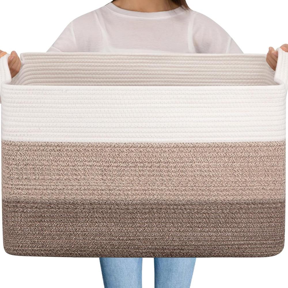 Extra Large 65L Woven Storage  - Baby Nursery Laundry Hamper recension och pris