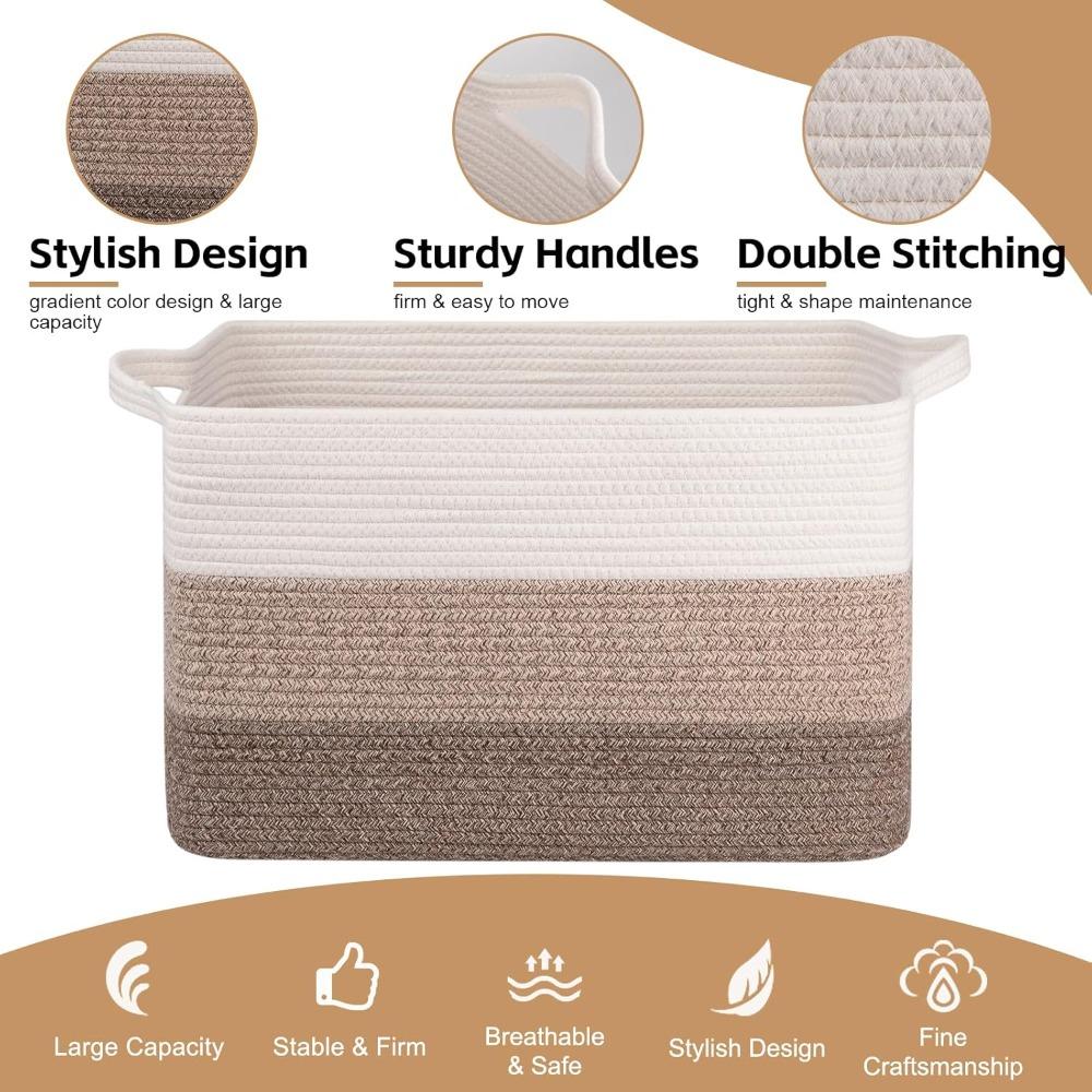 Extra Large 65L Woven Storage  - Baby Nursery Laundry Hamper recension och pris