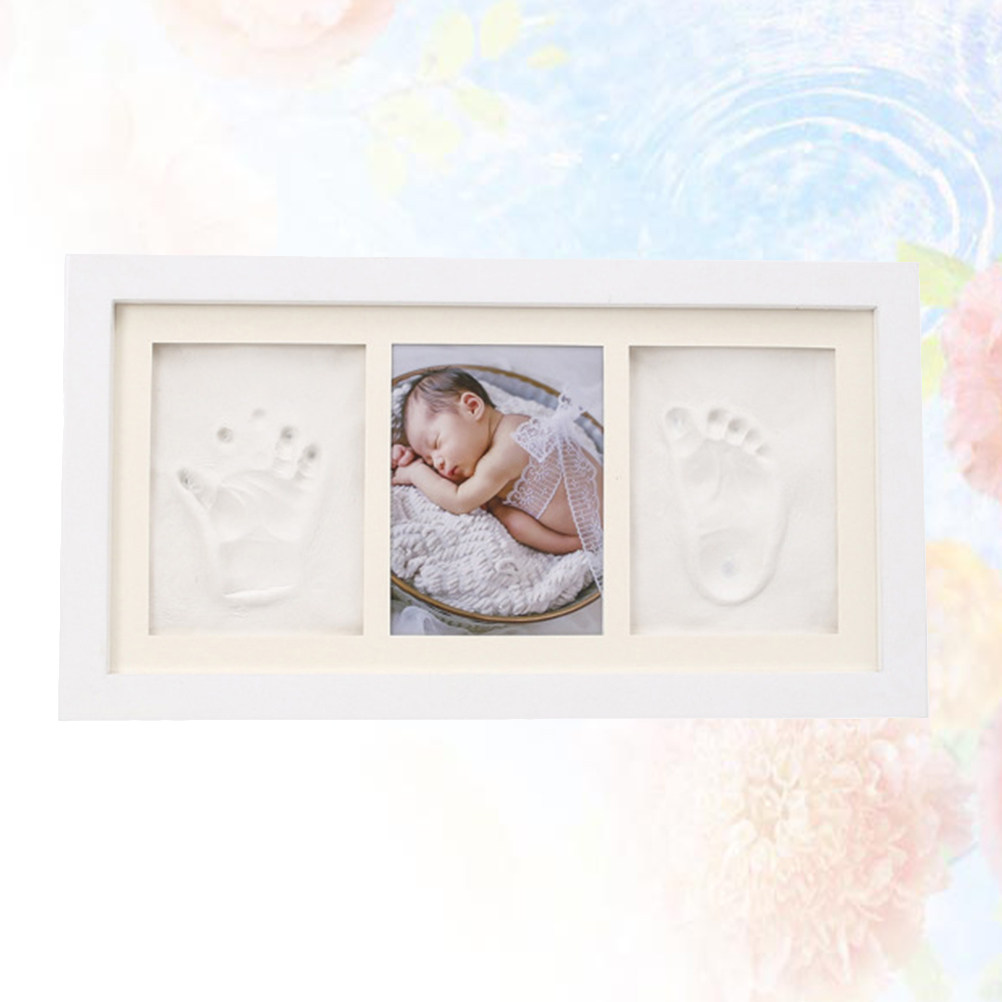 Baby Hand Footprint Photo Fram - Baby Nursery Unisex recension och pris