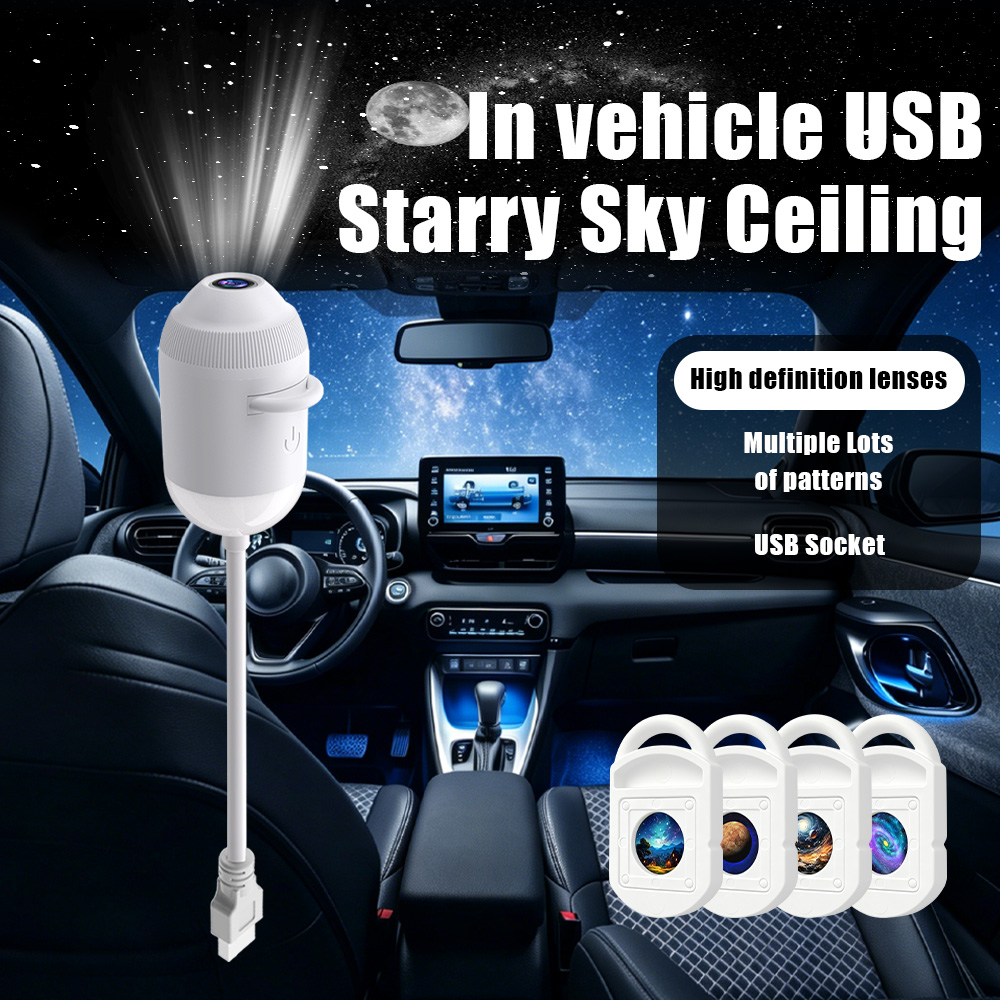 Car USB Star Projector Light 3 - Night Light Projector Stars recension och pris